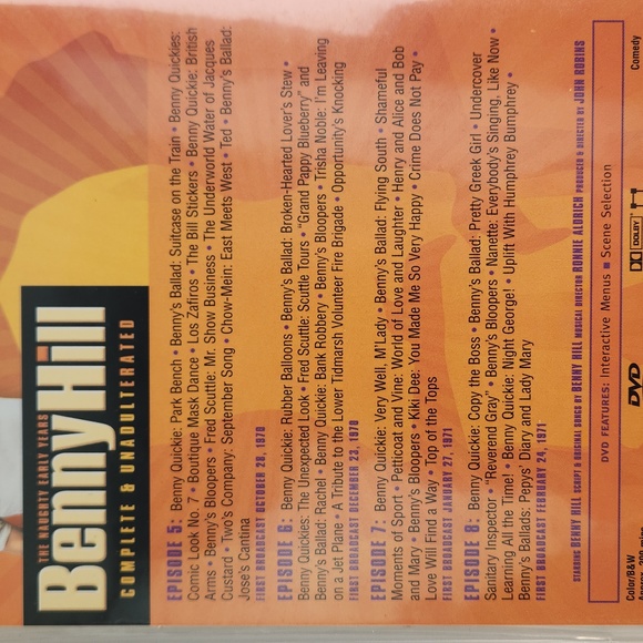 BENNY HILL The Naughty Early Years Complete and Unadulterated 3 DVD set - Picture 10 of 17